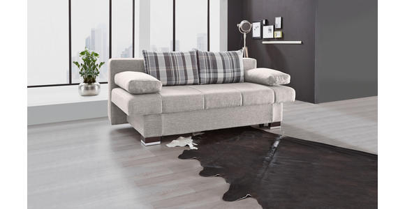 SCHLAFSOFA Helen in Hellgrau  - Wengefarben/Hellgrau, KONVENTIONELL, Holz/Textil (200/80/94cm) - Novel
