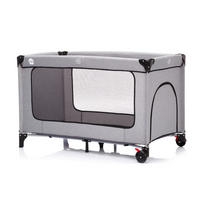 PRIJENOSNI KREVETIĆ    60/120 cm   GRAU MELANGE  - svijetlo siva, Basics, metal/plastika (60/120cm) - Fillikid