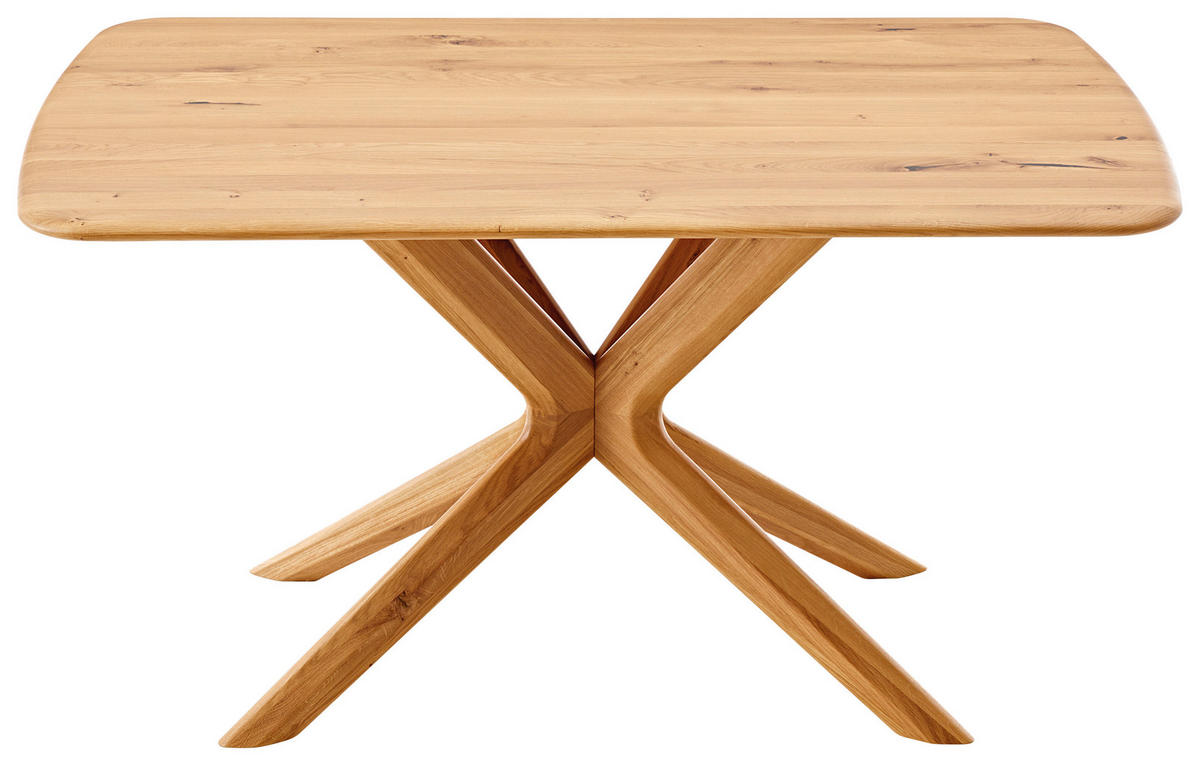 ESSTISCH Wildeiche massiv Wildeiche  - Wildeiche, Design, Holz (140/90/76cm) - Koinor