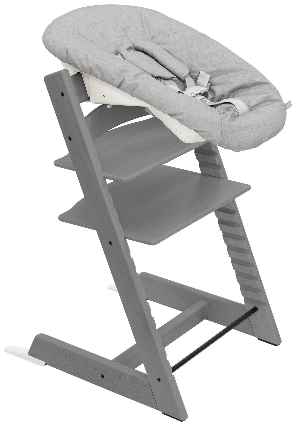 HOCHSTUHL-SET Tripp Trapp Bundles  - Hellgrau, Basics, Holz (87/65/46cm) - Stokke