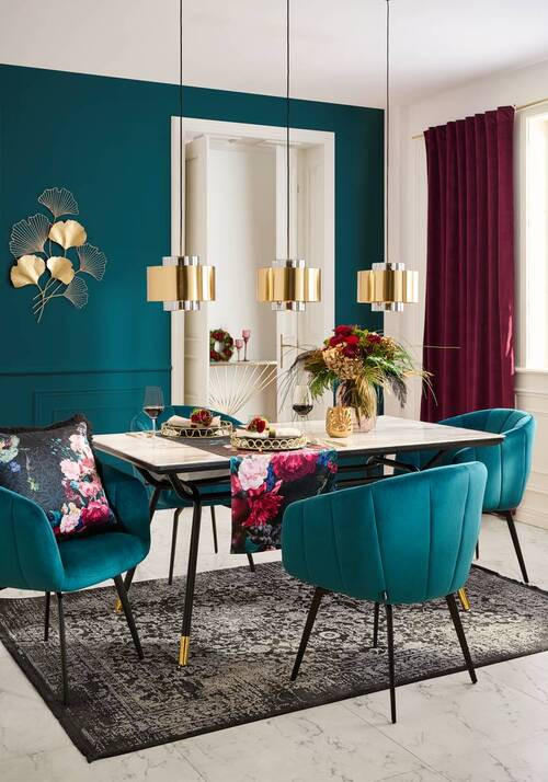 ESSTISCH in Metall, Glas, Holzwerkstoff 160/90/75 cm  - Messingfarben/Schwarz, LIFESTYLE, Glas/Holzwerkstoff (160/90/75cm) - Kare-Design