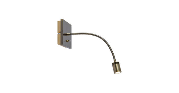 LED-WANDLEUCHTE Algol 11/11/35 cm  - Bronzefarben, KONVENTIONELL, Kunststoff/Metall (11/11/35cm) - Novel