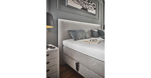 BOXSPRINGBETT 180/200 cm  in Beige  - Beige, KONVENTIONELL, Textil (180/200cm) - Dieter Knoll