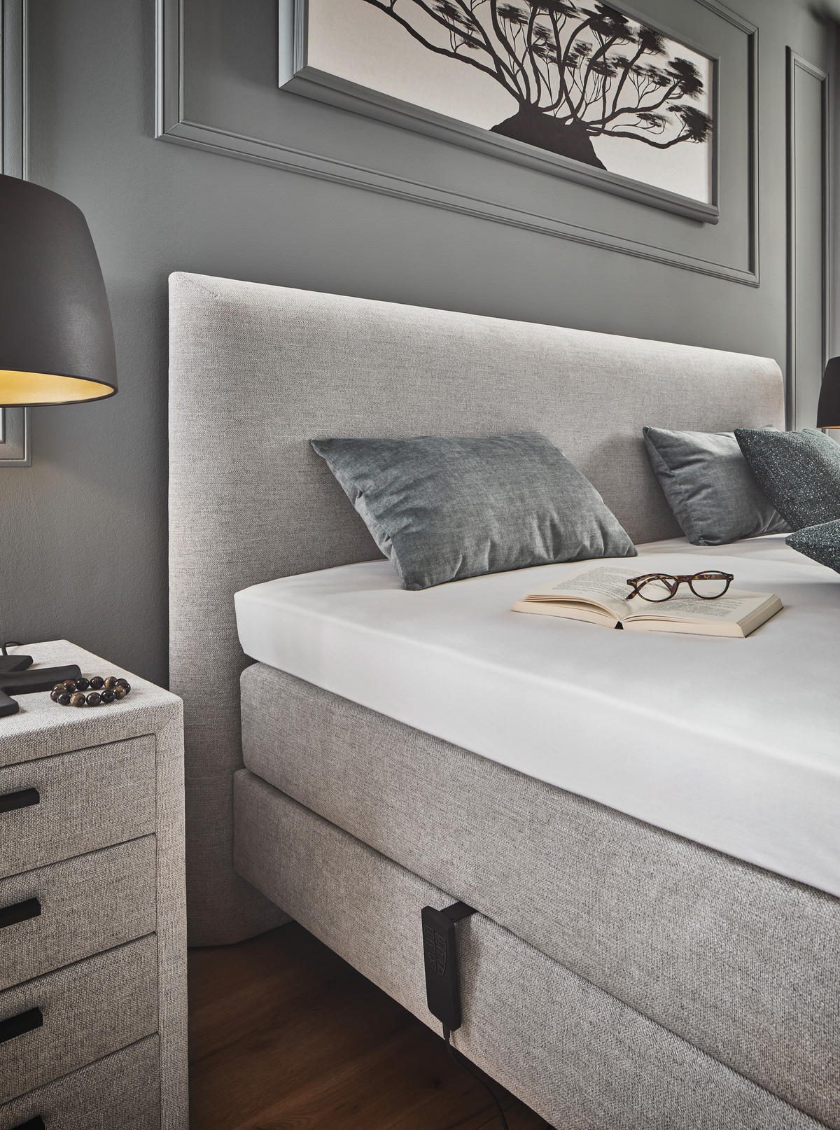BOXSPRINGBETT 180/200 cm  in Beige  - Beige, KONVENTIONELL, Textil (180/200cm) - Dieter Knoll