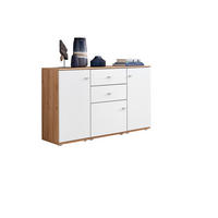 SIDEBOARD Weiß, Alteiche  150/90/40 cm  - Alteiche/Schwarz, KONVENTIONELL, Holzwerkstoff/Kunststoff (150/90/40cm) - Venda