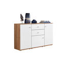 SIDEBOARD Weiß, Alteiche  150/90/40 cm  - Alteiche/Schwarz, KONVENTIONELL, Holzwerkstoff/Kunststoff (150/90/40cm) - Venda