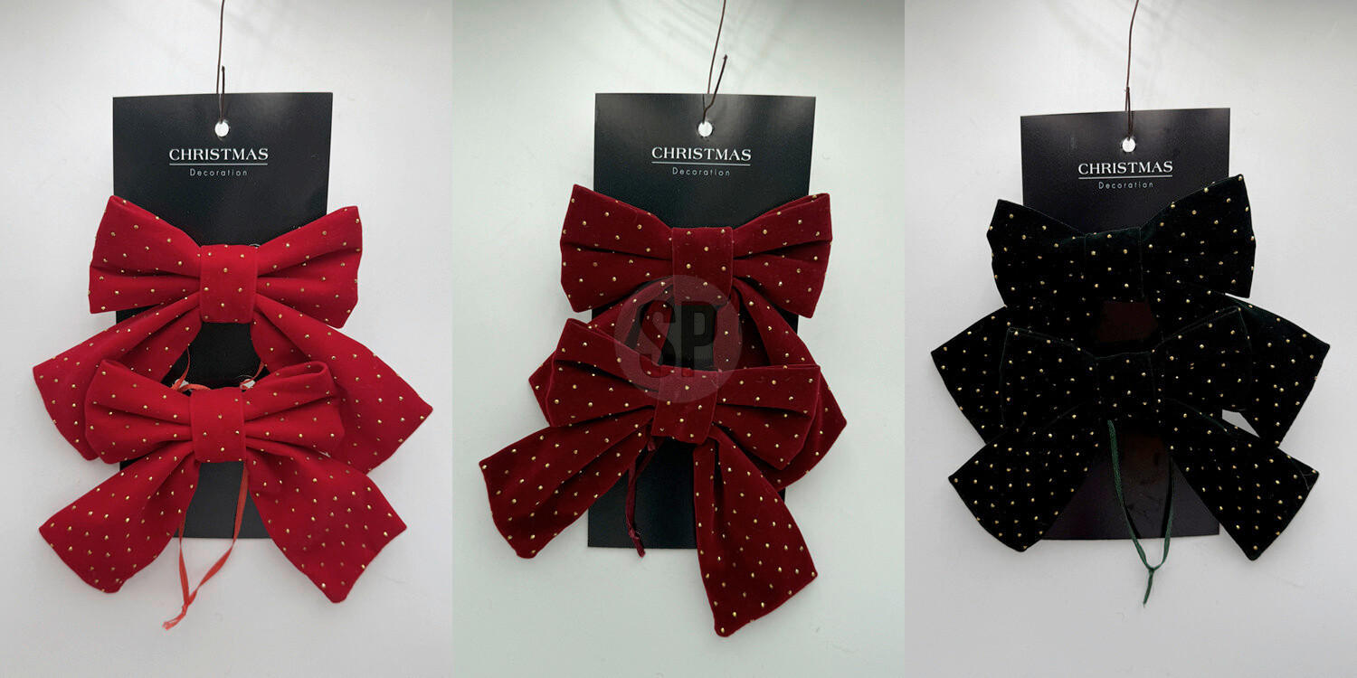 DEKOR MASNI - sötétvörös/piros, Basics, textil (15cm)