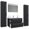 BADEZIMMER  in 127 cm  - Weiss/Schwarz, Modern, Keramik/Holzwerkstoff (127cm) - MID.YOU