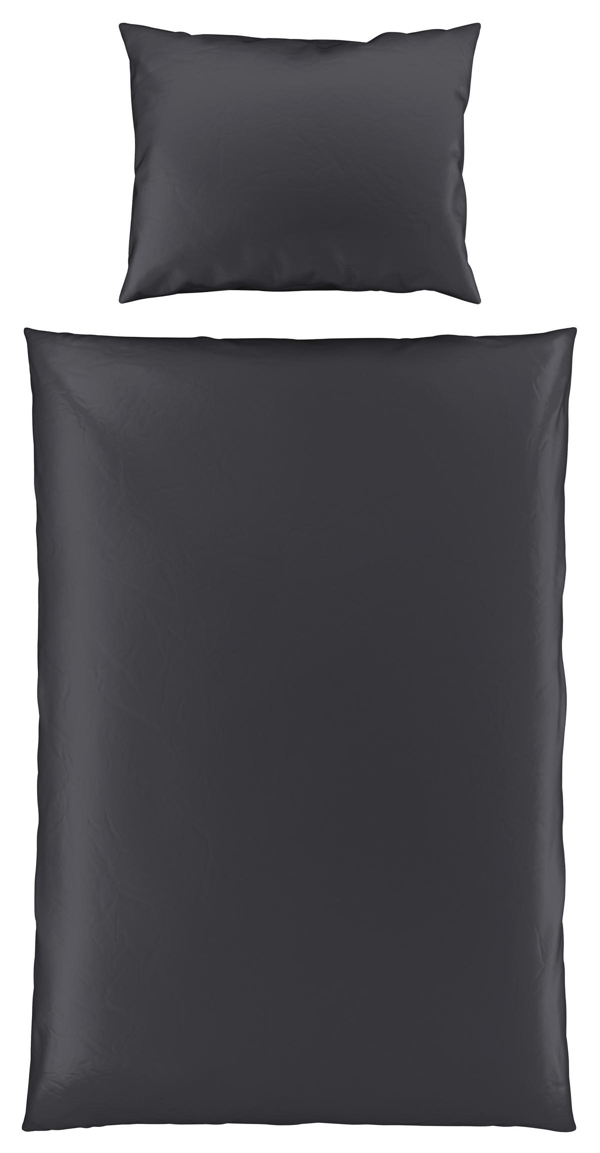 POSTELJINA SAORI 140/200 cm saten antracit  - antracit, Osnovno, tekstil (140/200cm) - Novel