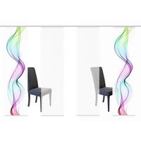 FLÄCHENVORHANG in Multicolor halbtransparent  - Multicolor, Design, Textil (4x60/245cm)