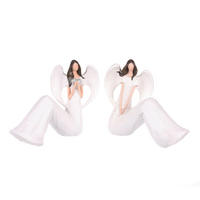 DEKORAČNÝ ANJEL - biela, Basics, plast (15/18.5/9.5cm)