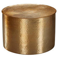 COUCHTISCH in Metall 61/61/40,5 cm  - Goldfarben, Lifestyle, Metall (61/61/40,5cm) - MID.YOU