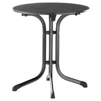 GARTENKLAPPTISCH 68/68/72 cm  - Schieferfarben/Anthrazit, Basics, Kunststoff/Metall (68/68/72cm) - Sieger