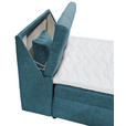 BOXBETT 120/200 cm  in Blau  - Blau/Schwarz, Design, Kunststoff/Textil (120/200cm) - Carryhome