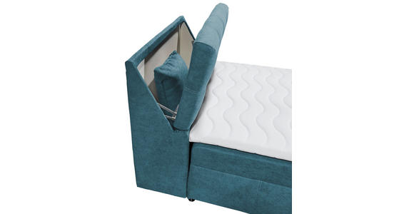 BOXBETT 120/200 cm  in Blau  - Blau/Schwarz, Design, Kunststoff/Textil (120/200cm) - Carryhome