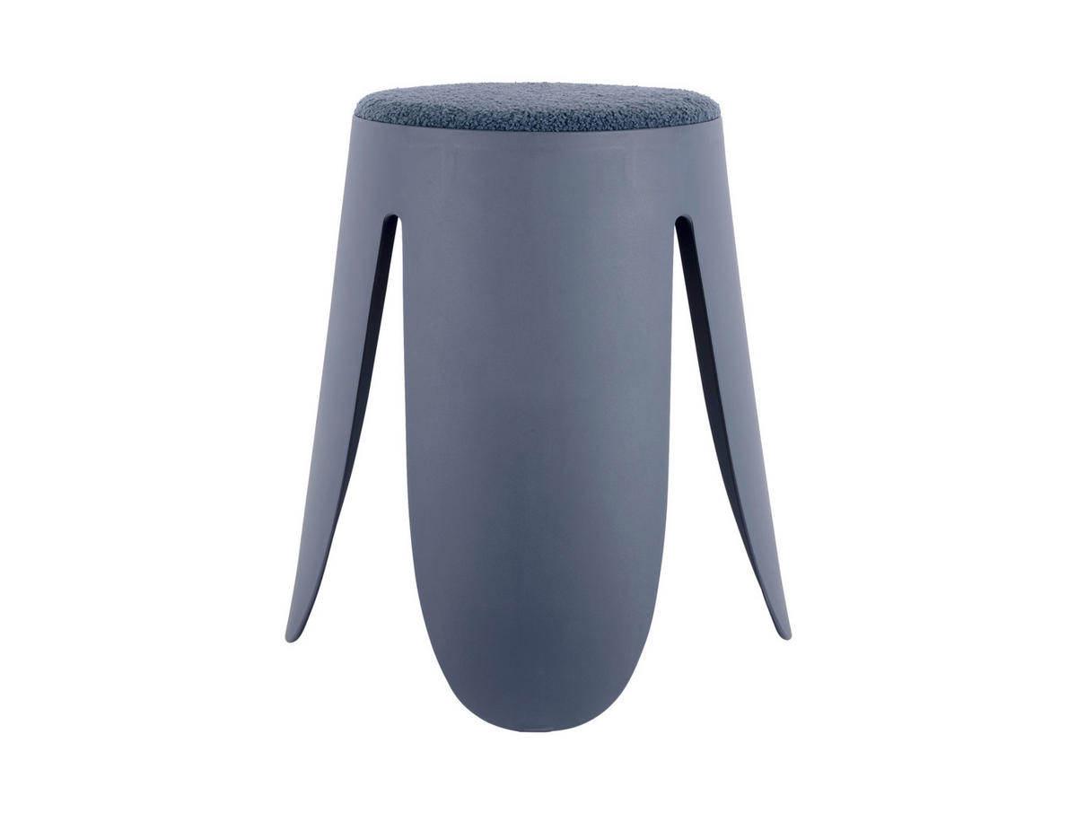TABURET, plast, 44/46/44 cm - modrá, Konvenční, plast (44/46/44cm) - Present Time