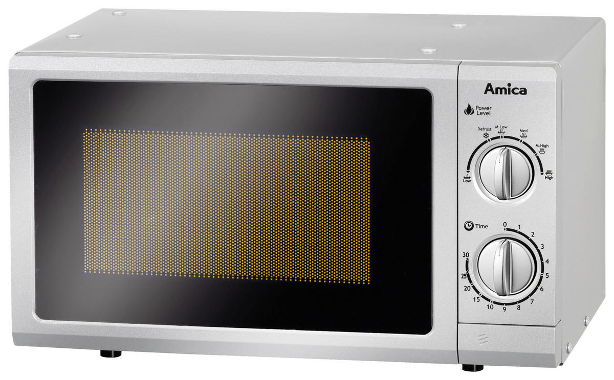 MIKROWELLE MW 13152 SI  - Silberfarben, Basics, Kunststoff/Metall (26,2/45,2/33,5cm) - Amica
