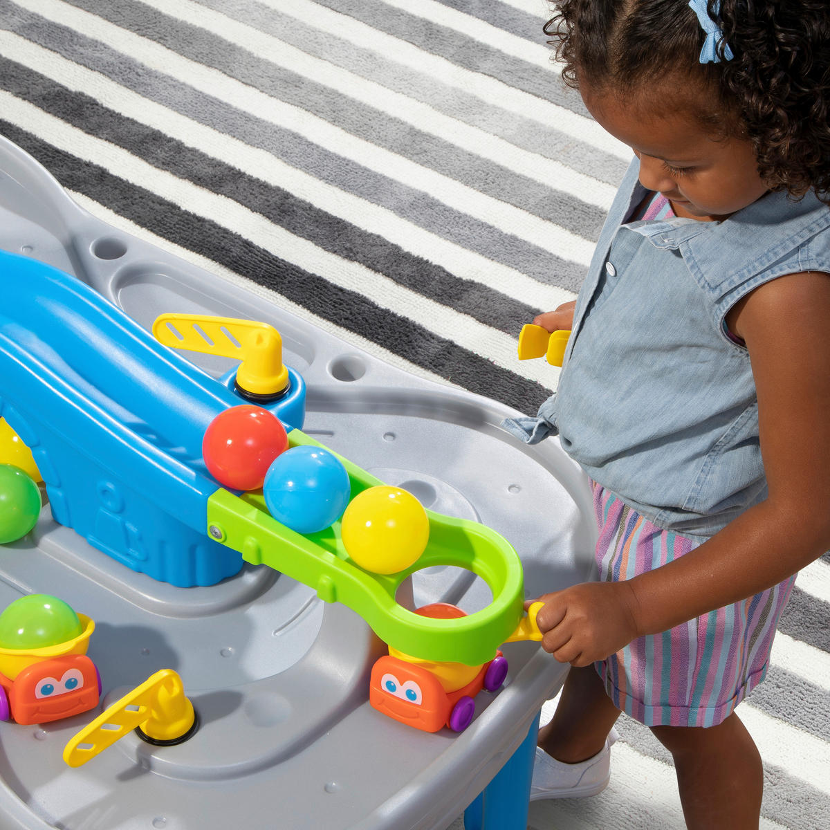 SPIELTISCH FAHREN UND ROLLEN - Blau/Orange, Basics, Kunststoff (58/90/69cm)
