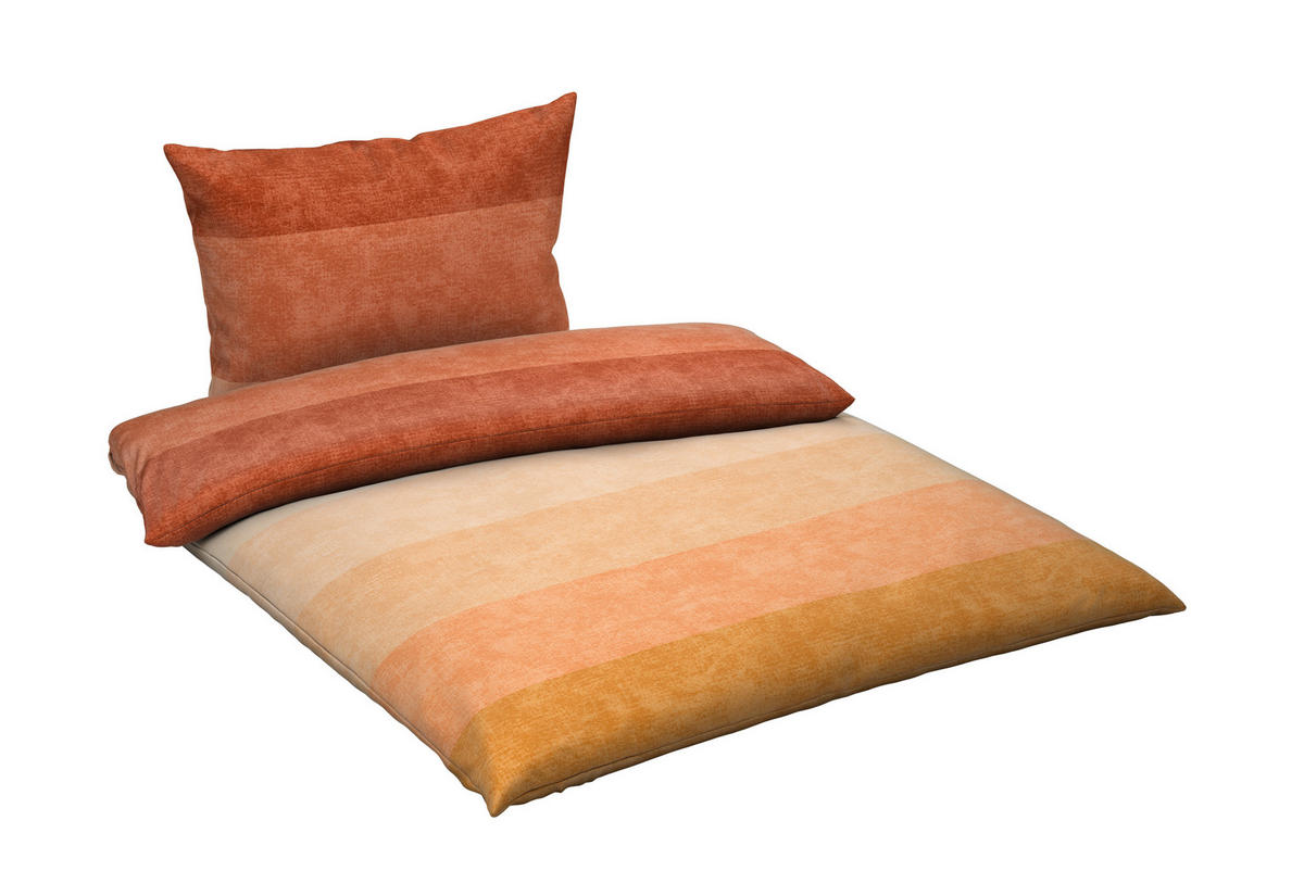 BETTWÄSCHE Satin 140/200 cm  - Naturfarben, KONVENTIONELL, Textil (140/200cm) - Novel