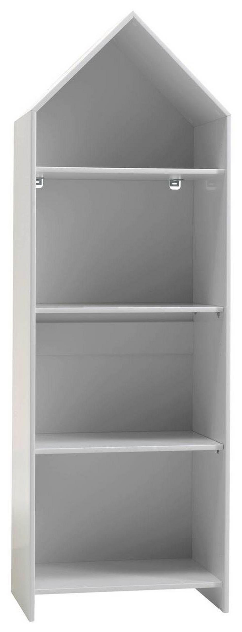 REGÁL DO DĚTSKÉHO POKOJE, bílá, 57,6/171,3/37 cm - bílá, Basics, kompozitní dřevo (57,6/171,3/37cm) - MID.YOU