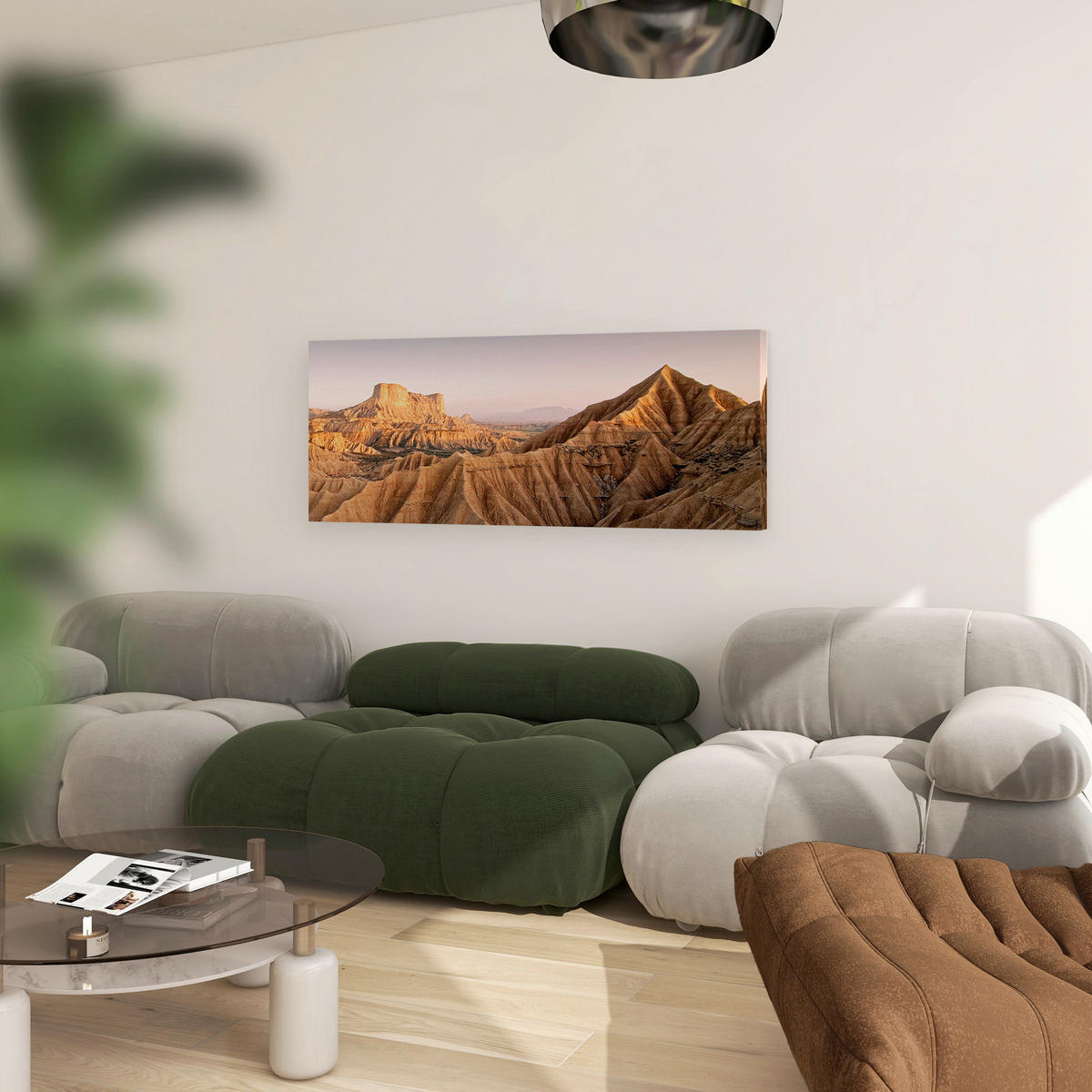 LEINWANDBILD Landschaft & Natur 150/60 cm  - Multicolor, Basics, Holz/Textil (150/60cm)