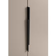 SCHUHSCHRANK  in 90/195/38 cm  - Kaschmir/Schwarz, Design, Holzwerkstoff/Kunststoff (90/195/38cm) - Voleo