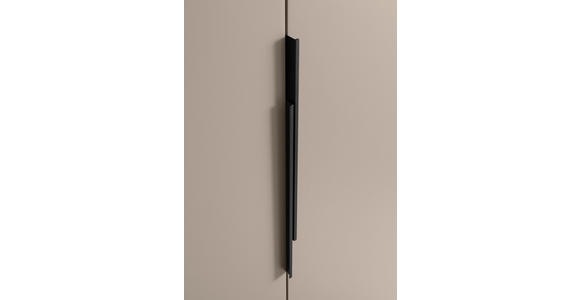 SCHUHSCHRANK  in 90/195/38 cm  - Kaschmir/Schwarz, Design, Holzwerkstoff/Kunststoff (90/195/38cm) - Voleo