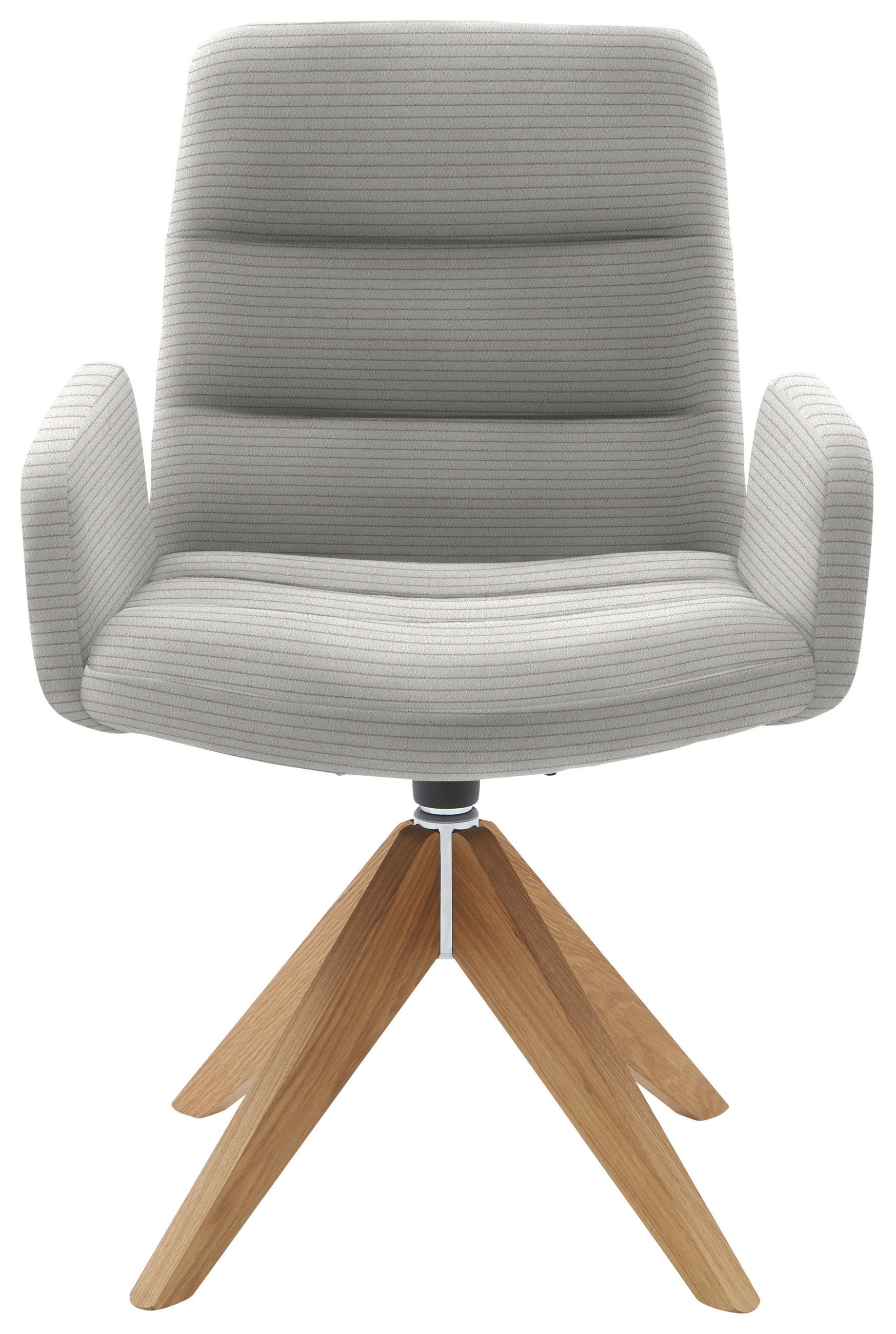 ARMLEHNSTUHL  in Cord  - Greige/Naturfarben, Design, Holz/Textil (61/88/66cm) - Dieter Knoll