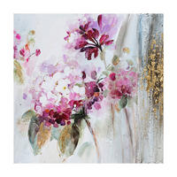 ÖLGEMÄLDE Blumen 55/55 cm  - Multicolor, KONVENTIONELL, Holz/Textil (55/55cm) - Monee