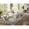 ESSTISCH      - Eiche Bianco/Creme, Design, Holz/Metall (200/100/76cm) - Valnatura
