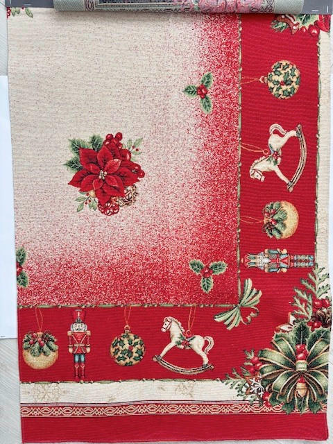 ASZTALTERÍTŐ   - bordó, Design, textil (90/90cm)