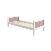 BETT 90/200 cm,  in Rosa, Weiß, Rollrost  - Rosa/Weiß, MODERN, Holz (90/200cm) - Chameo