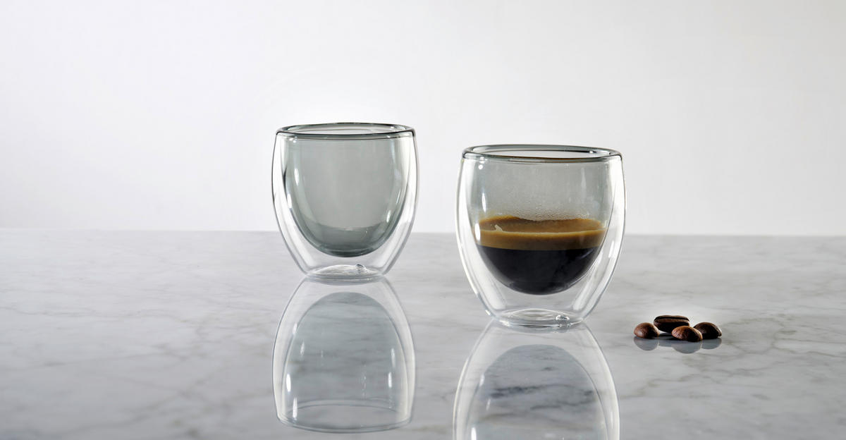 ESPRESSOGLAS  - Grau, KONVENTIONELL, Glas (6/6cm) - Novel