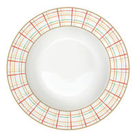 MÉLYTÁNYÉR  - narancs/fehér, Basics, kerámia (21,5cm) - Easy Life