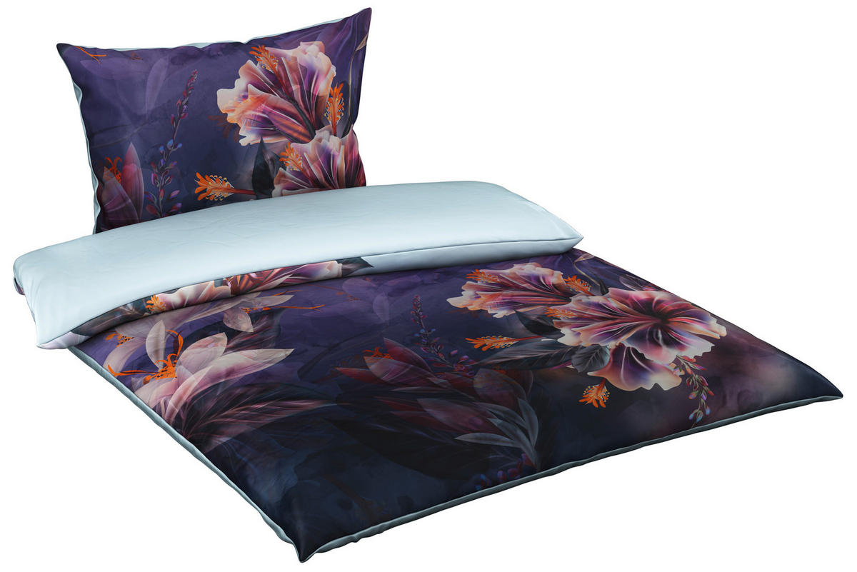 POVLEČENÍ, satén, fialová, 140/200 cm - fialová, Konvenční, textil (140/200cm) - Esposa