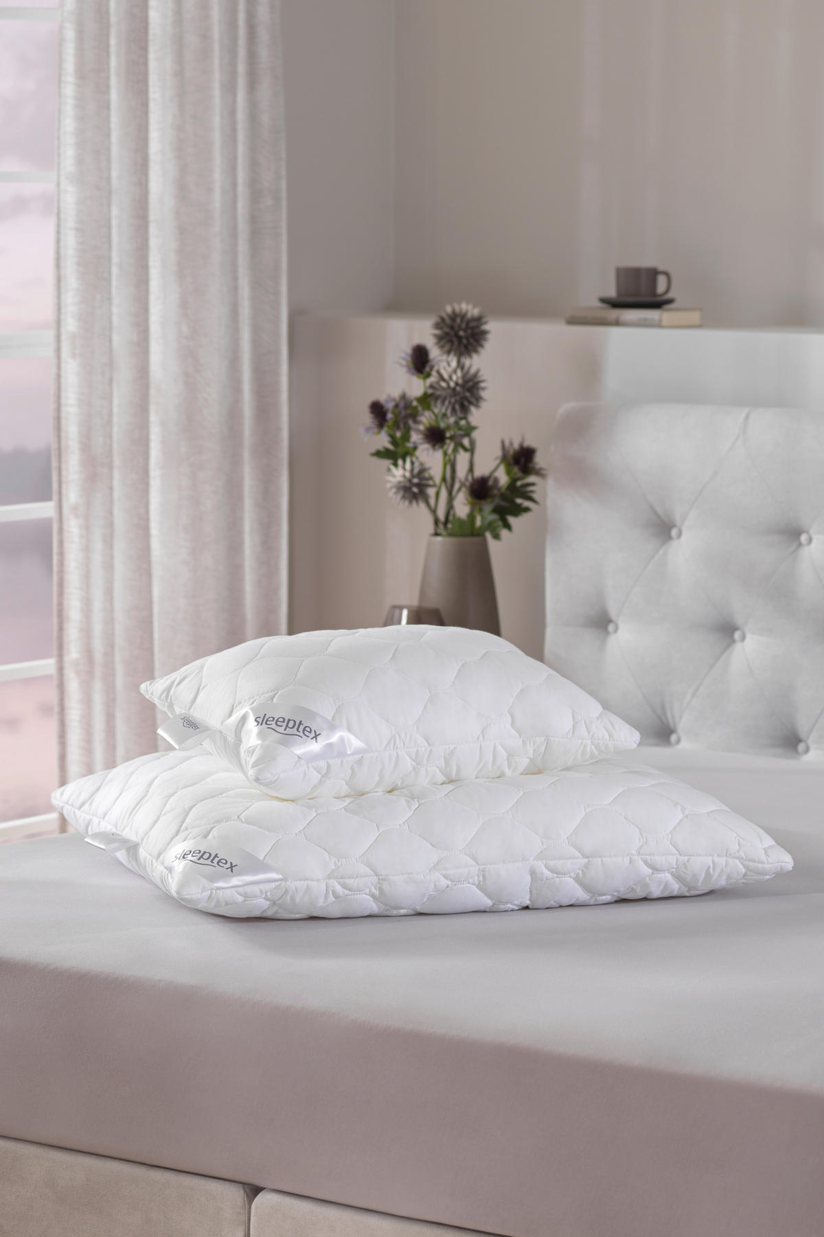 KOPFPOLSTER 40/60 cm   - Weiß, Basics, Textil (40/60cm) - Sleeptex