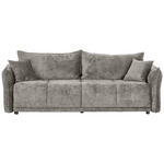 BOXSPRINGSOFA  mit Stoffauswahl, Liegefunktion, Schlafen auf Sitzhöhe, Rücken echt Chenille Beige  - Beige/Schwarz, MODERN, Kunststoff/Textil (235/95/108cm) - Hom`in