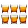 WHISKY-GLÄSERSET 250 ml 6-teilig  - Orange, Design, Glas - Leonardo
