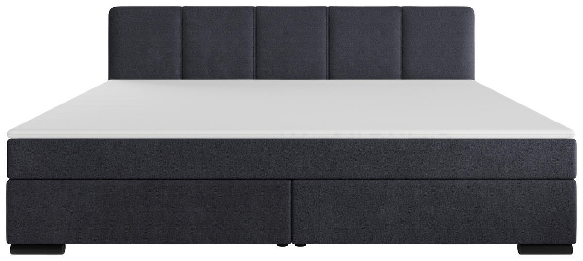 BOXSPRINGBETT 240/200 cm  in Anthrazit  - Anthrazit/Schwarz, MODERN, Karton/Holz (240/200cm) - MID.YOU