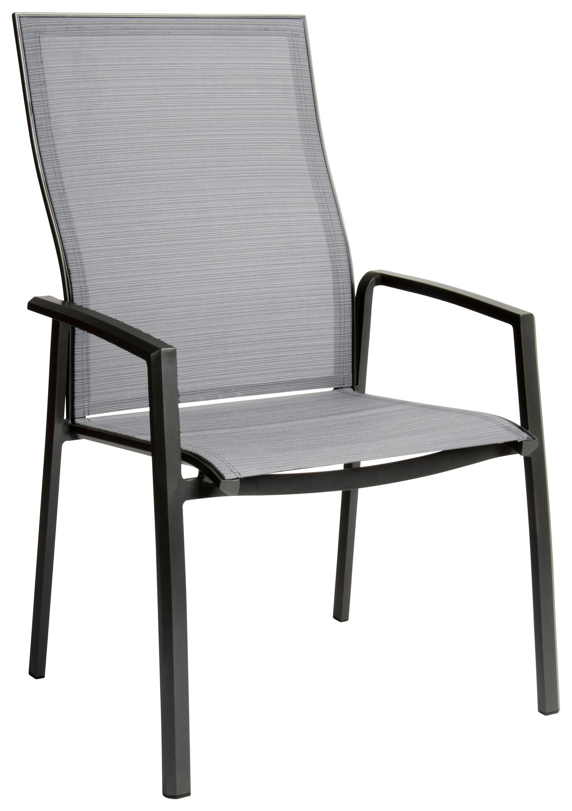 STAPELSESSEL Aluminium Anthrazit, Silberfarben  - Anthrazit/Silberfarben, Design, Textil/Metall (68/109/70cm) - Stern