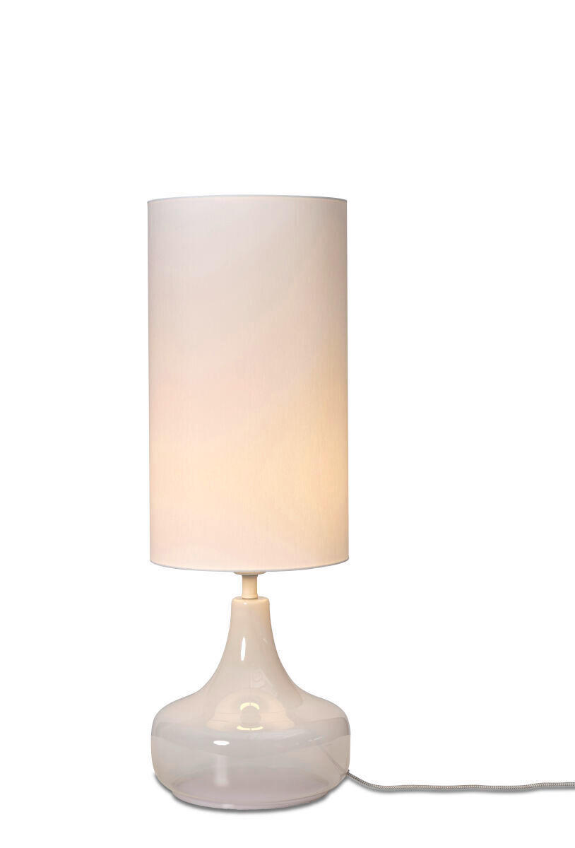 BORDSLAMPA 25/75 cm - vit, Trend, textil (25/75cm) - It's about Romi