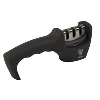 MESSERSCHÄRFER Bonn  Metall  - Schwarz, Design, Kunststoff/Metall (25cm) - Chefkoch+Fackelmann
