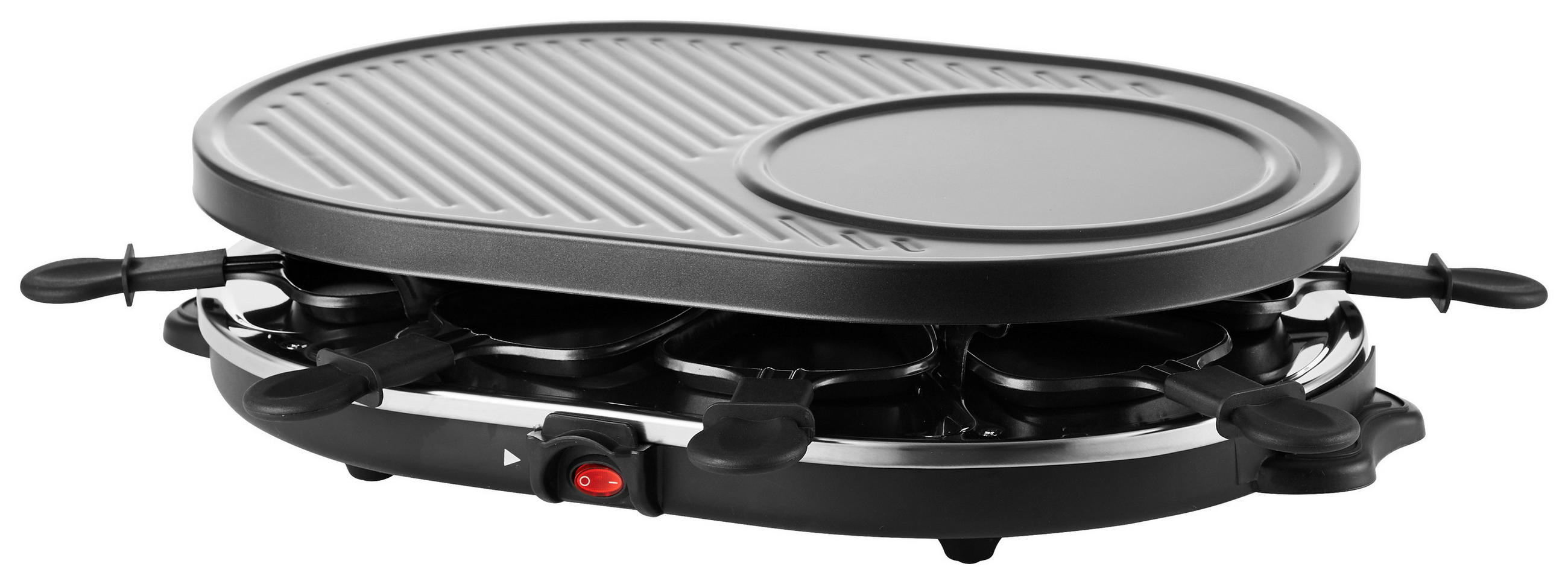 RACLETTE-GRILL 613-400707  - Schwarz, Basics, Kunststoff/Metall (59/43/35cm) - Atrigo