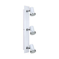 PLAFONIERĂ PENTRU BAIE - alb/culoare crom, Basics, sticlă/metal (7/46cm)