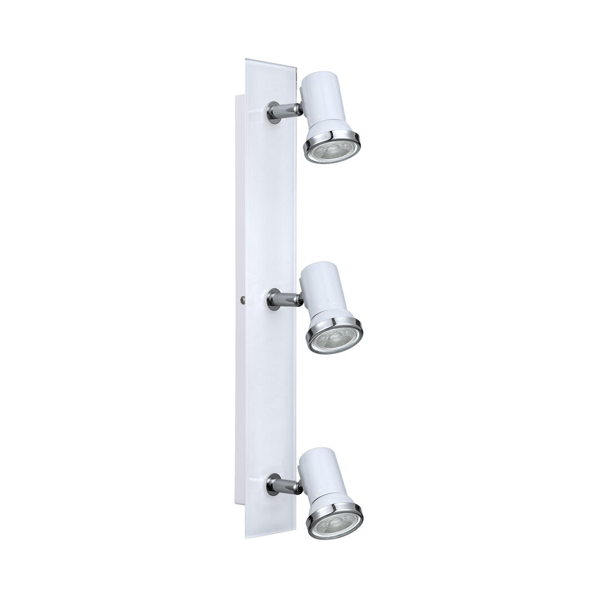 PLAFONIERĂ PENTRU BAIE - alb/culoare crom, Basics, sticlă/metal (7/46cm)