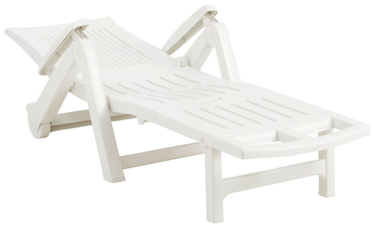 ZAHRADNÍ LEHÁTKO plast - bílá, Basics, plast (195/72/101cm) - Ambia Garden
