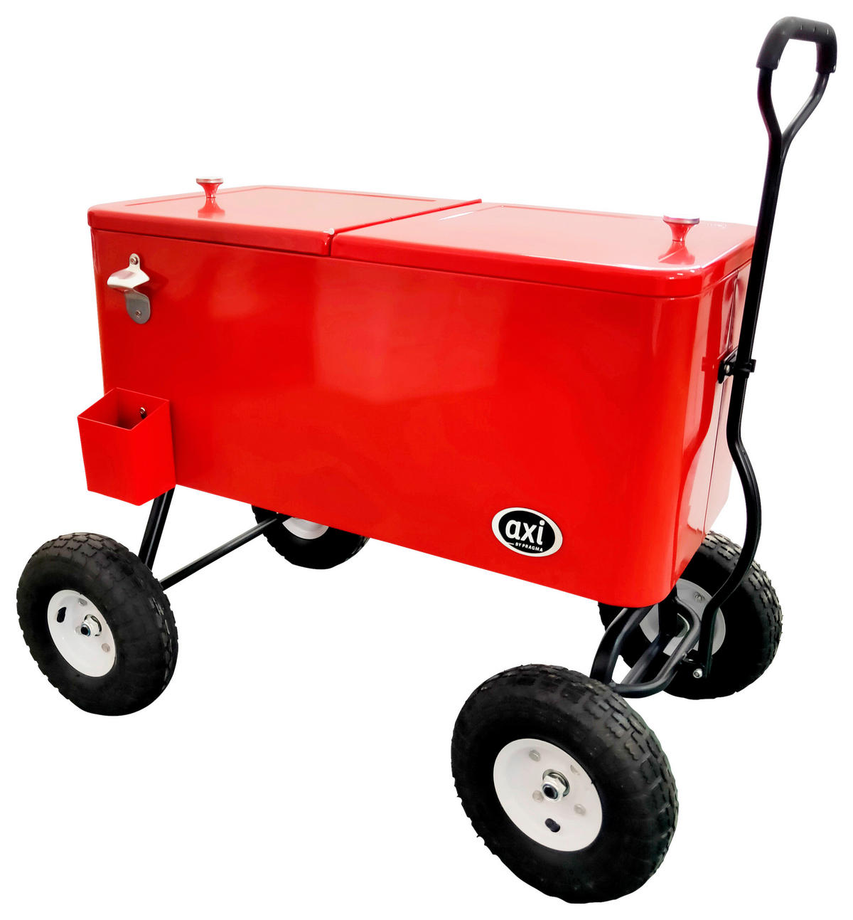 KÜHLBOX Rot, Schwarz  - Rot/Schwarz, KONVENTIONELL, Metall (48/82/82cm) - Ambia Garden