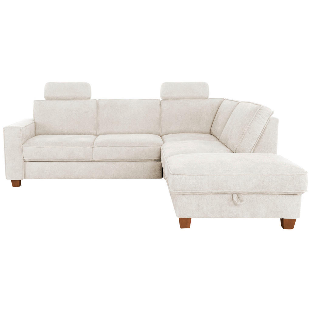 Thumbnail - Sit & More Ecksofa, Creme, Textil, Buche, 5,5-Sitzer, Ottomane rechts, L-Form, 236x213 cm, Goldenes M, DGM-Klimapakt, Oe...