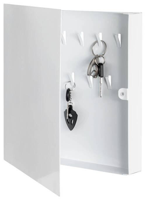SCHLÜSSELKASTEN - Weiß, Basics, Metall (30/30/4cm)