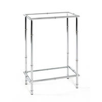 KONSOLENTISCH Chromfarben  - Chromfarben, Basics, Glas/Metall (50/25/75cm)